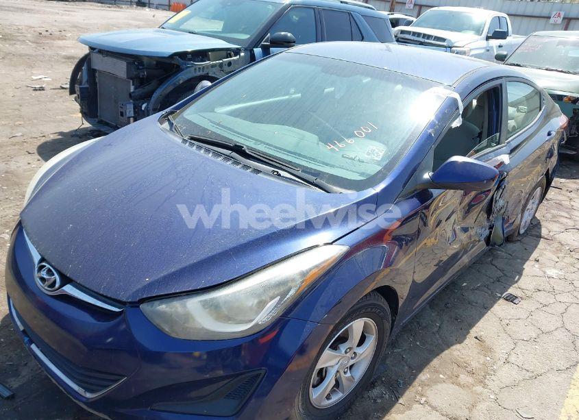 Photo 2 of 2014 Hyundai Elantra SE (VIN 5NPDH4AE9EH466001)