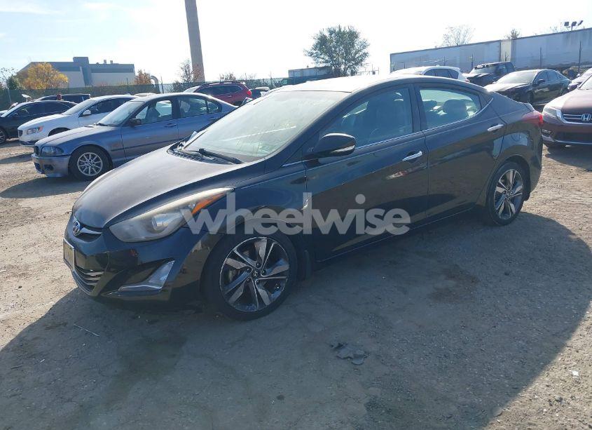 Photo 2 of 2014 Hyundai Elantra LIMITED (VIN 5NPDH4AE9EH498382)