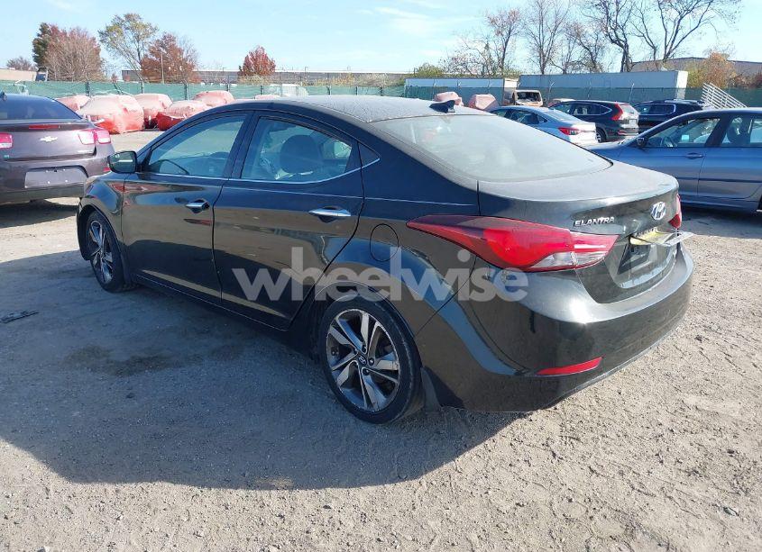 Photo 3 of 2014 Hyundai Elantra LIMITED (VIN 5NPDH4AE9EH498382)