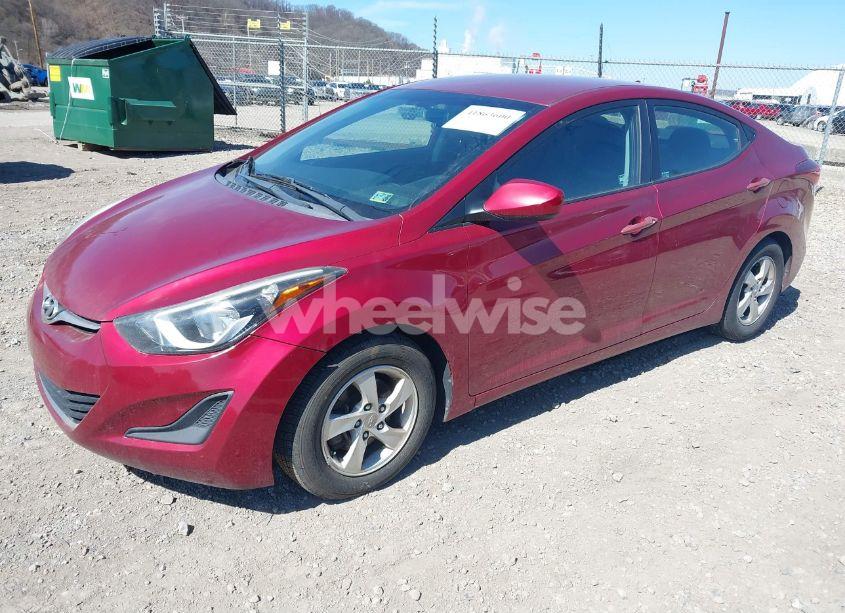 Photo 2 of 2014 Hyundai Elantra SE (VIN 5NPDH4AE9EH540386)