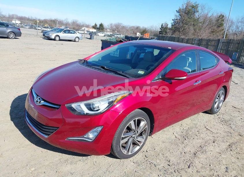Photo 2 of 2014 Hyundai Elantra LIMITED (VIN 5NPDH4AE9EH542106)