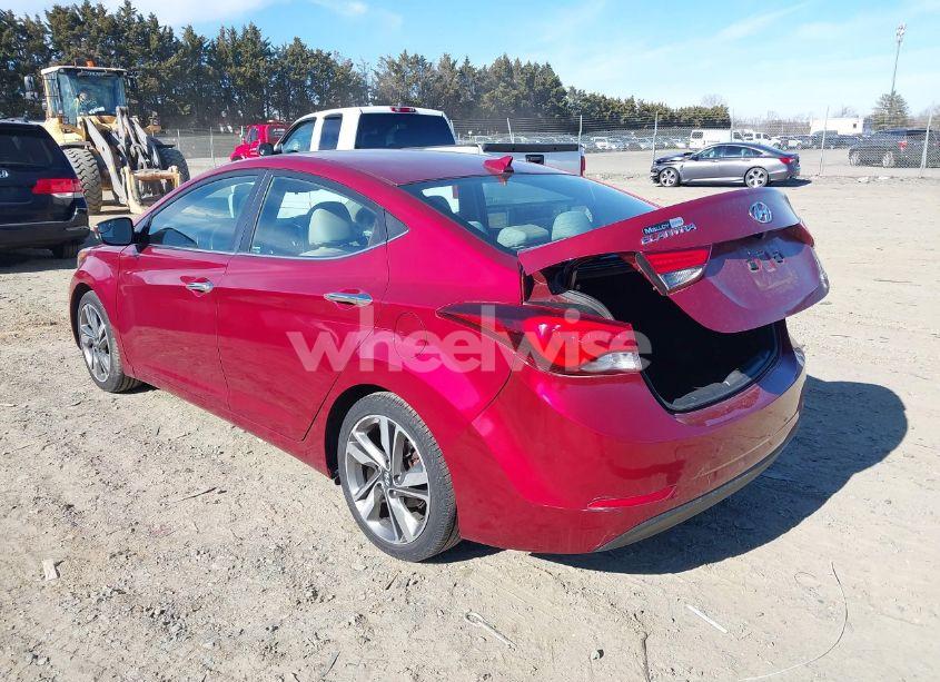 Photo 3 of 2014 Hyundai Elantra LIMITED (VIN 5NPDH4AE9EH542106)