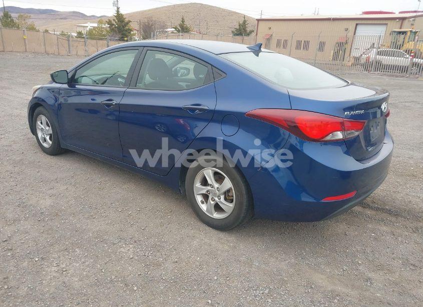 Photo 3 of 2015 Hyundai Elantra SE (VIN 5NPDH4AE9FH581568)