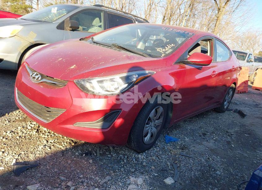 Photo 2 of 2016 Hyundai Elantra SE (VIN 5NPDH4AE9GH701239)