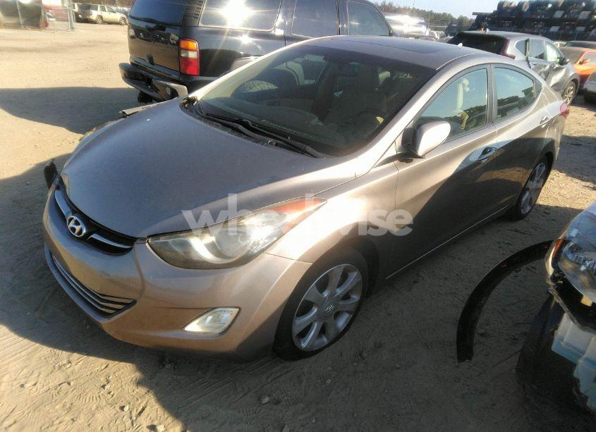 Photo 2 of 2012 Hyundai Elantra LIMITED (VIN 5NPDH4AEXCH092866)