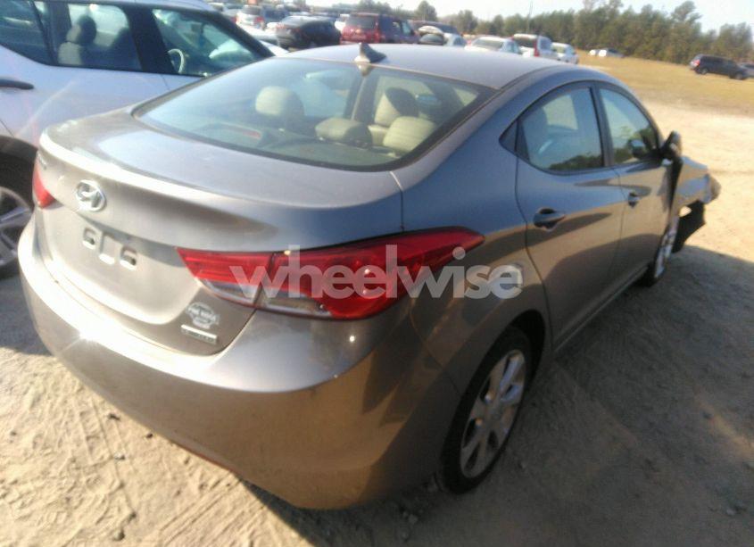 Photo 4 of 2012 Hyundai Elantra LIMITED (VIN 5NPDH4AEXCH092866)