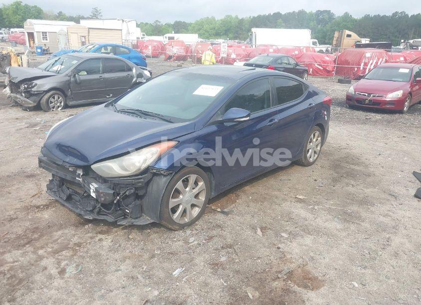 Photo 2 of 2012 Hyundai Elantra LIMITED (VIN 5NPDH4AEXCH116244)