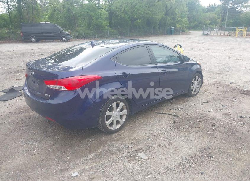 Photo 4 of 2012 Hyundai Elantra LIMITED (VIN 5NPDH4AEXCH116244)