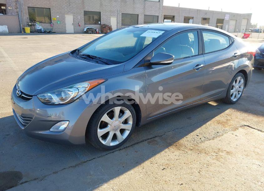 Photo 2 of 2012 Hyundai Elantra LIMITED (VIN 5NPDH4AEXCH119810)