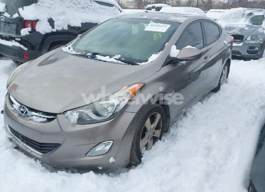 Photo 2 of 2012 Hyundai Elantra GLS (VIN 5NPDH4AEXCH142066)