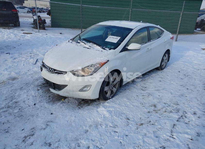Photo 2 of 2012 Hyundai Elantra GLS (VIN 5NPDH4AEXCH149597)