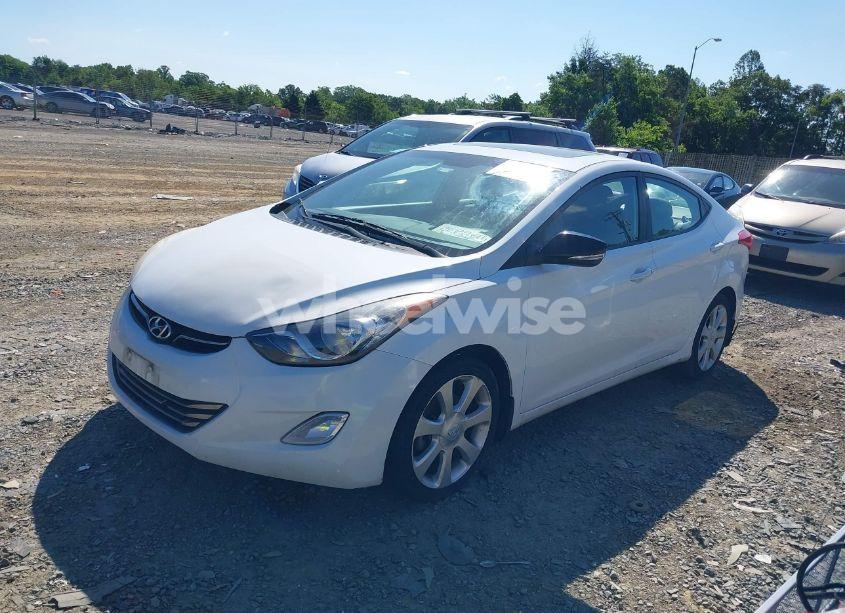 Photo 2 of 2013 Hyundai Elantra LIMITED (VIN 5NPDH4AEXDH153182)