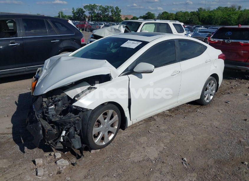 Photo 2 of 2013 Hyundai Elantra LIMITED (VIN 5NPDH4AEXDH180446)
