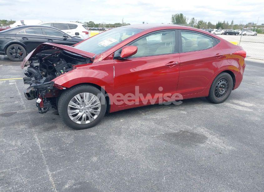 Photo 2 of 2013 Hyundai Elantra GLS (VIN 5NPDH4AEXDH186361)