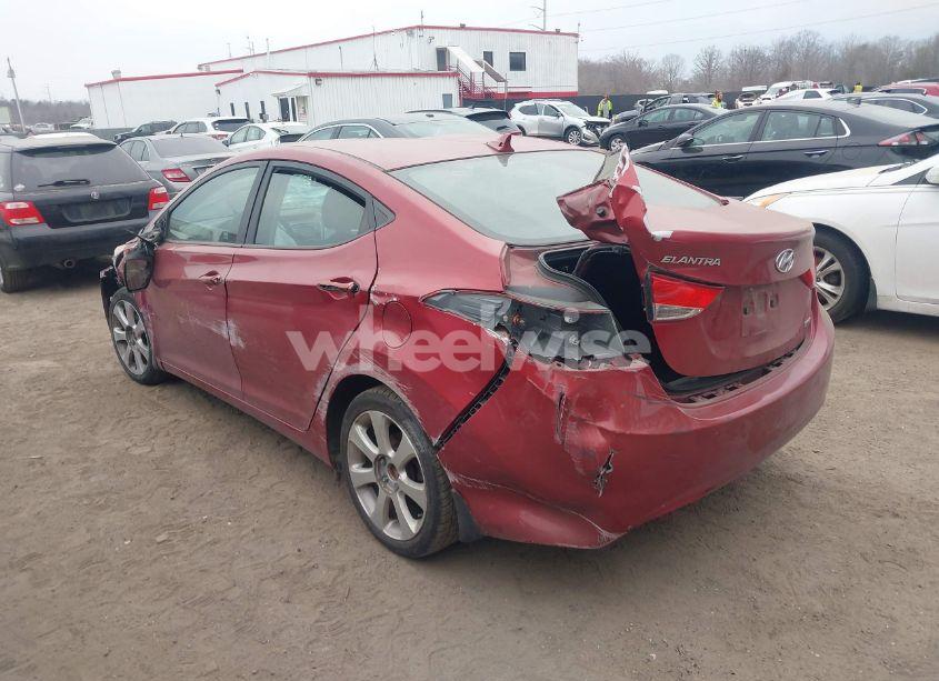 Photo 3 of 2013 Hyundai Elantra LIMITED (VIN 5NPDH4AEXDH259955)