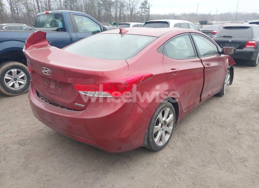 Photo 4 of 2013 Hyundai Elantra LIMITED (VIN 5NPDH4AEXDH259955)