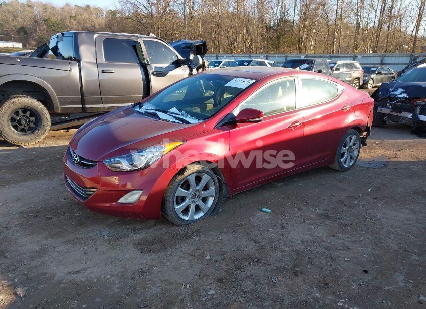 Photo 2 of 2013 Hyundai Elantra LIMITED (VIN 5NPDH4AEXDH351969)