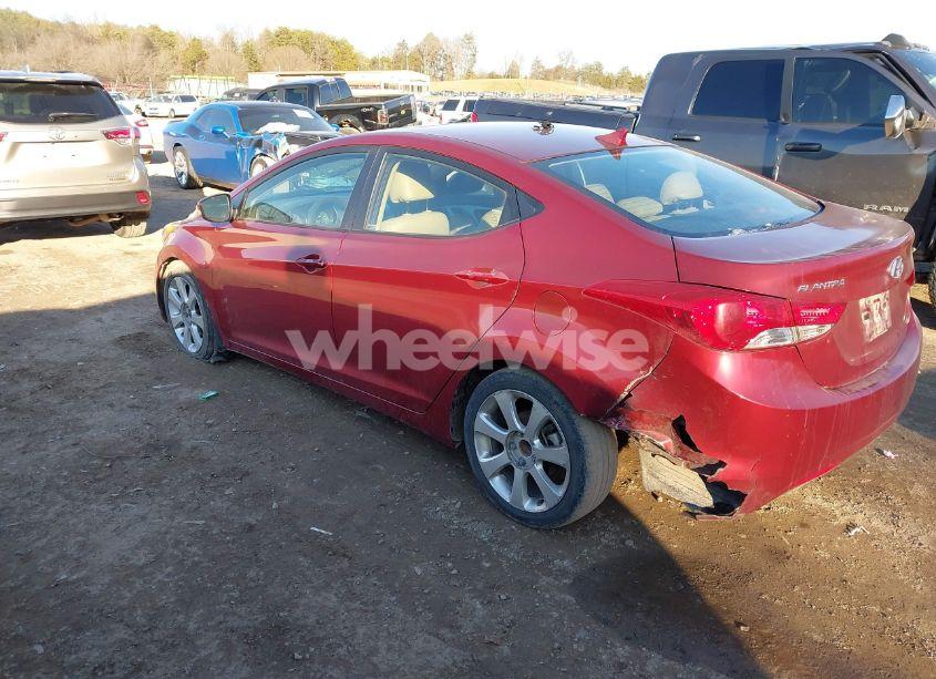 Photo 3 of 2013 Hyundai Elantra LIMITED (VIN 5NPDH4AEXDH351969)
