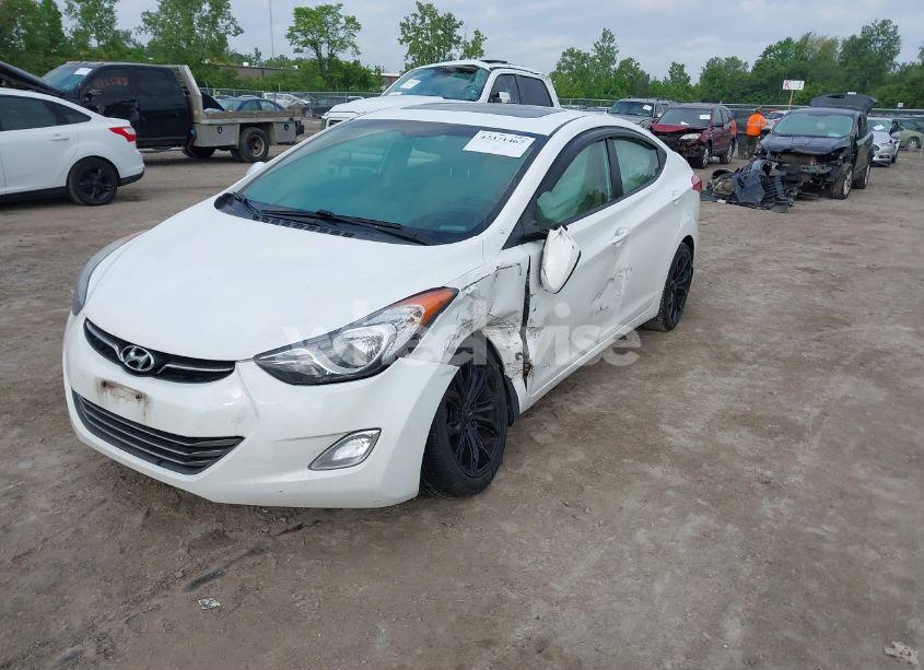 Photo 2 of 2013 Hyundai Elantra LIMITED (VIN 5NPDH4AEXDH407778)