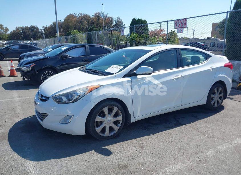 Photo 2 of 2013 Hyundai Elantra LIMITED (VIN 5NPDH4AEXDH408154)