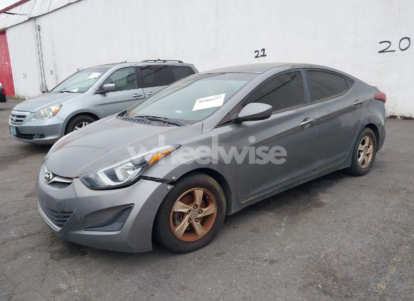 Photo 2 of 2014 Hyundai Elantra SE (VIN 5NPDH4AEXEH501872)