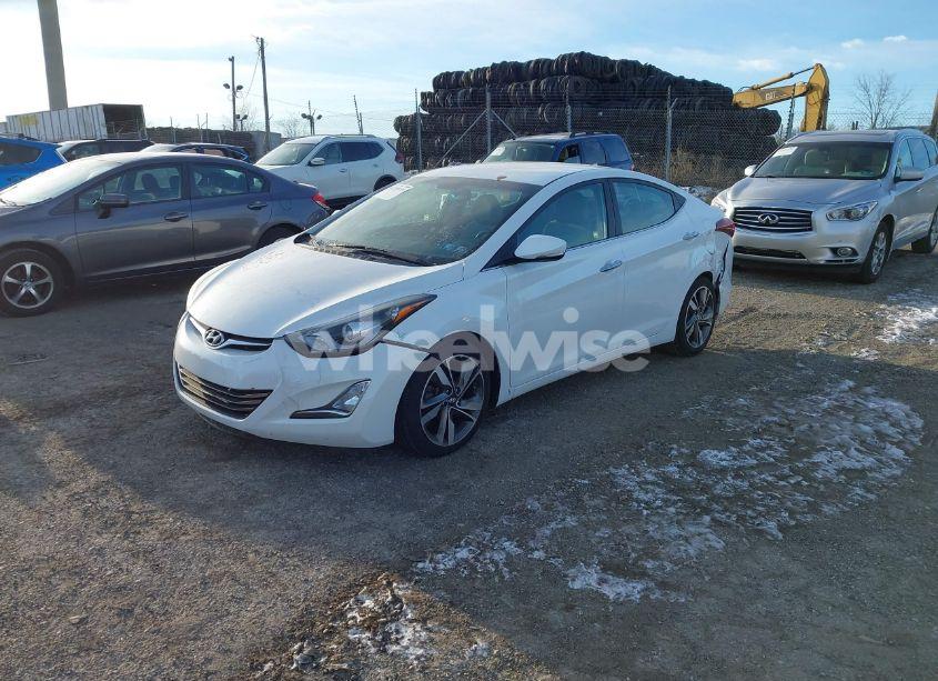 Photo 2 of 2015 Hyundai Elantra LIMITED (VIN 5NPDH4AEXFH568764)