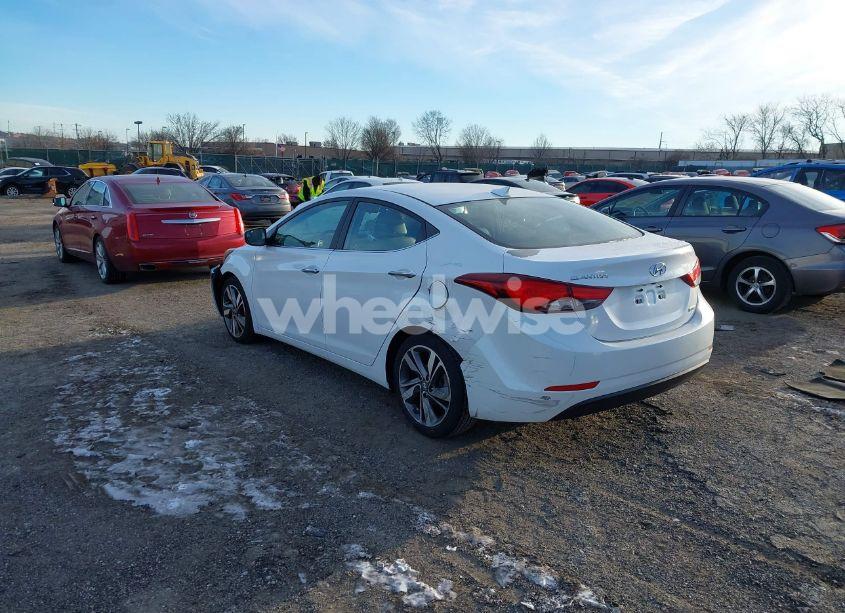 Photo 3 of 2015 Hyundai Elantra LIMITED (VIN 5NPDH4AEXFH568764)