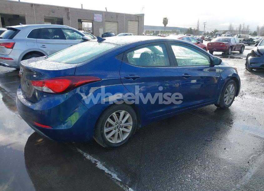 Photo 4 of 2015 Hyundai Elantra SE (VIN 5NPDH4AEXFH634973)