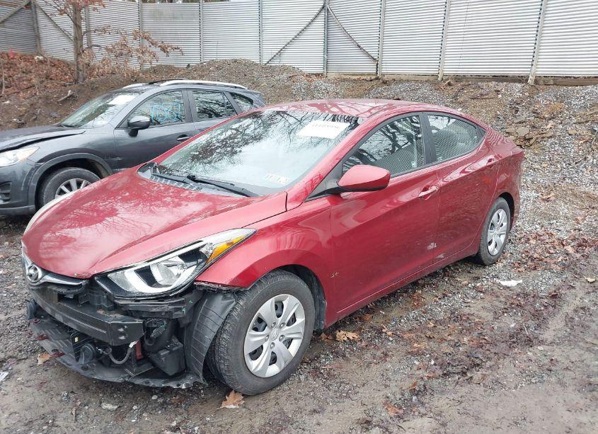 Photo 2 of 2016 Hyundai Elantra SE (VIN 5NPDH4AEXGH721046)