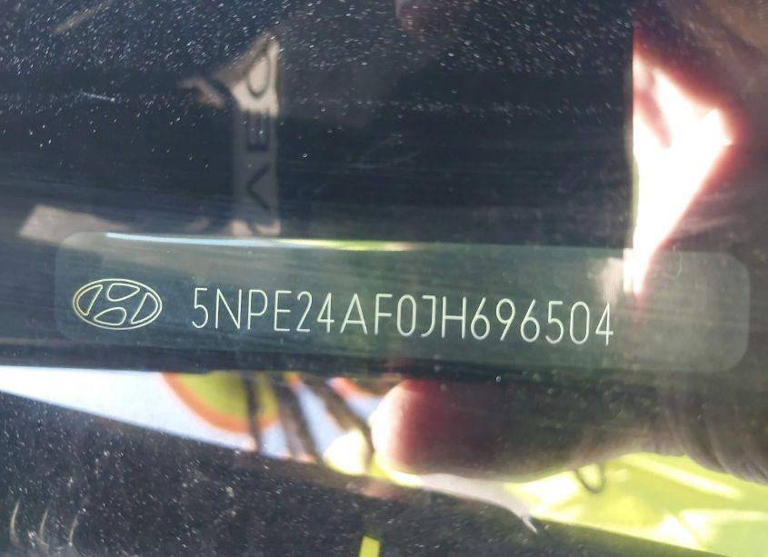 Photo 9 of 2018 Hyundai Sonata SE (VIN 5NPE24AF0JH696504)