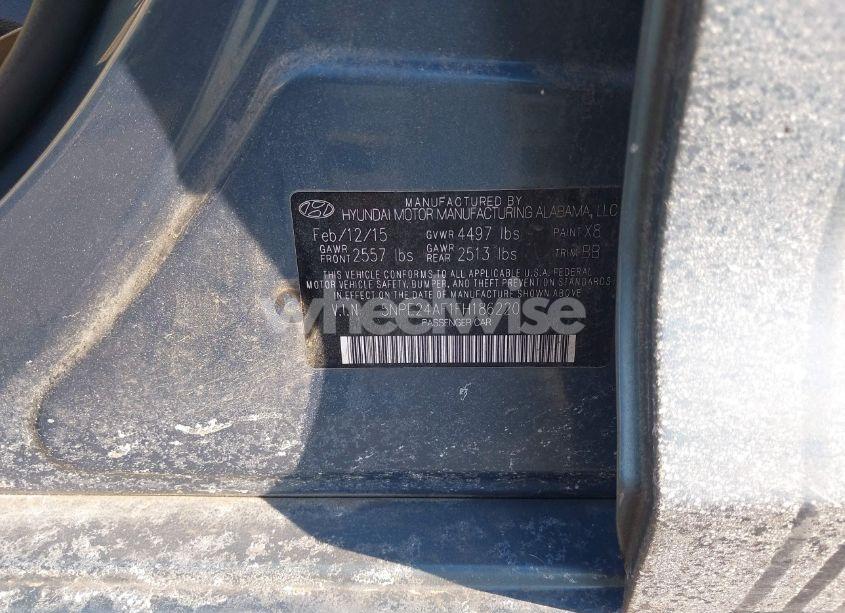 Photo 9 of 2015 Hyundai Sonata SE (VIN 5NPE24AF1FH186220)