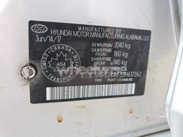 Photo 5 of 2018 HYUNDAI SONATA SE (VIN 5NPE24AF3JH617262)