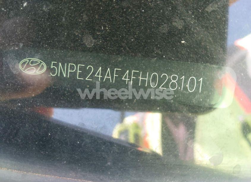 Photo 9 of 2015 Hyundai Sonata SE (VIN 5NPE24AF4FH028101)