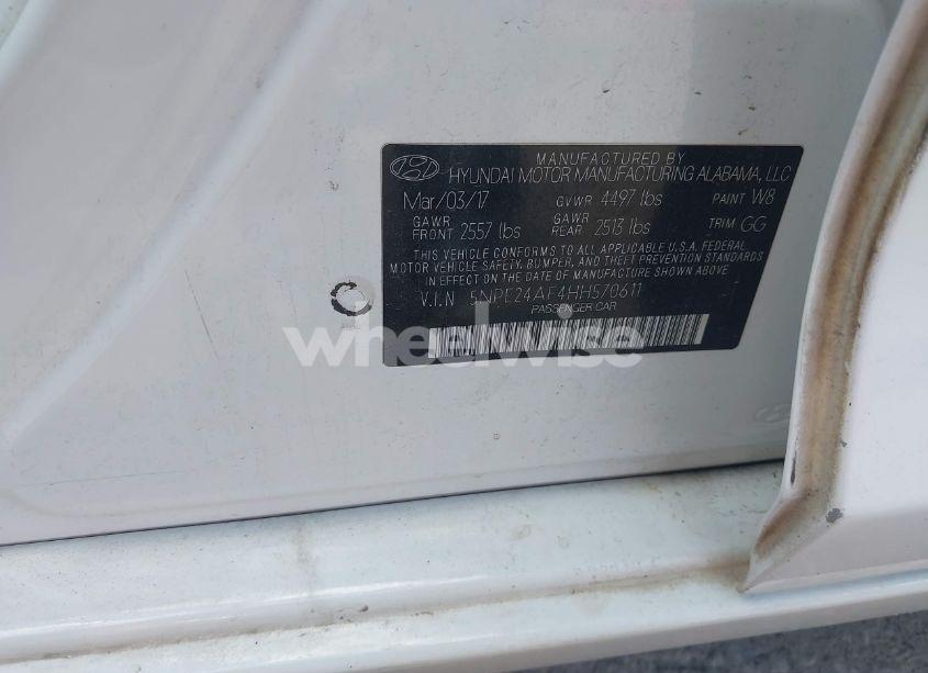Photo 9 of 2017 Hyundai Sonata (VIN 5NPE24AF4HH570611)