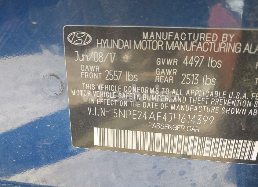Photo 9 of 2018 Hyundai Sonata SE (VIN 5NPE24AF4JH614399)