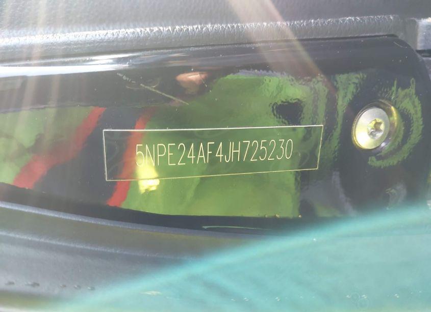 Photo 9 of 2018 Hyundai Sonata SE (VIN 5NPE24AF4JH725230)