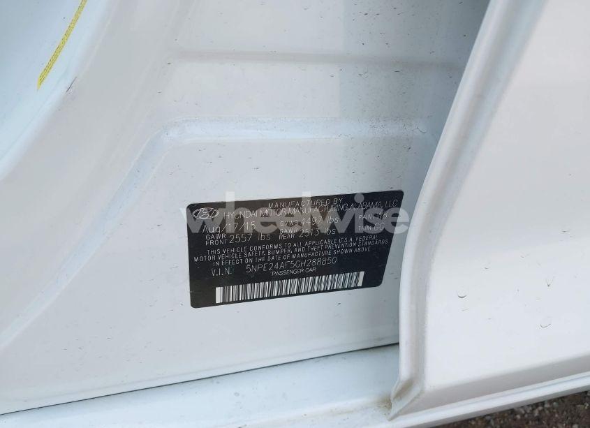 Photo 9 of 2016 Hyundai Sonata SE (VIN 5NPE24AF5GH288850)