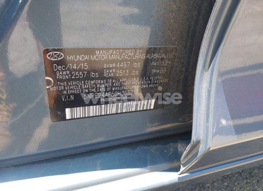 Photo 9 of 2016 Hyundai Sonata SE (VIN 5NPE24AF5GH365717)