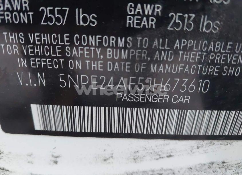 Photo 9 of 2018 Hyundai Sonata SE (VIN 5NPE24AF5JH673610)