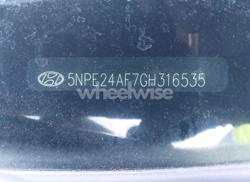 Photo 9 of 2016 Hyundai Sonata SE (VIN 5NPE24AF7GH316535)