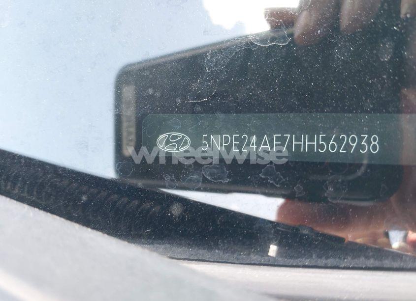 Photo 9 of 2017 Hyundai Sonata SE (VIN 5NPE24AF7HH562938)