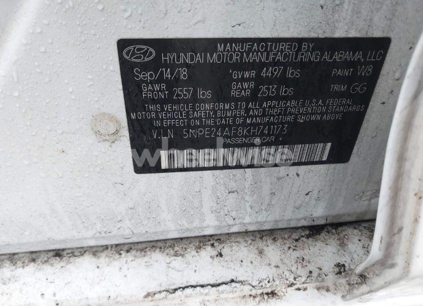 Photo 9 of 2019 Hyundai Sonata SE (VIN 5NPE24AF8KH741173)