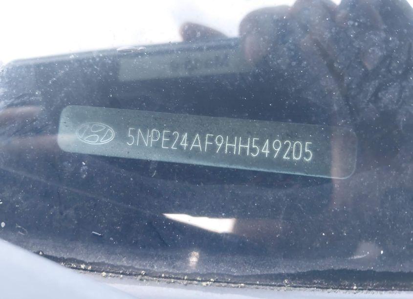 Photo 9 of 2017 Hyundai Sonata (VIN 5NPE24AF9HH549205)