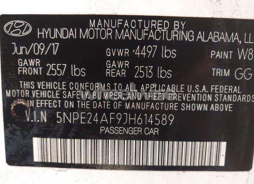 Photo 9 of 2018 Hyundai Sonata SE (VIN 5NPE24AF9JH614589)