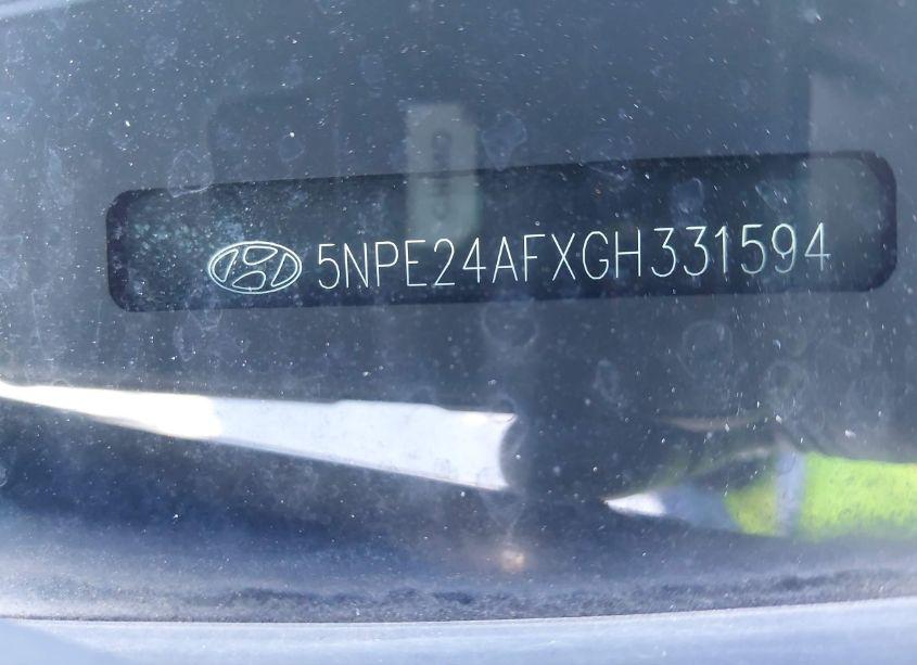 Photo 9 of 2016 Hyundai Sonata SE (VIN 5NPE24AFXGH331594)