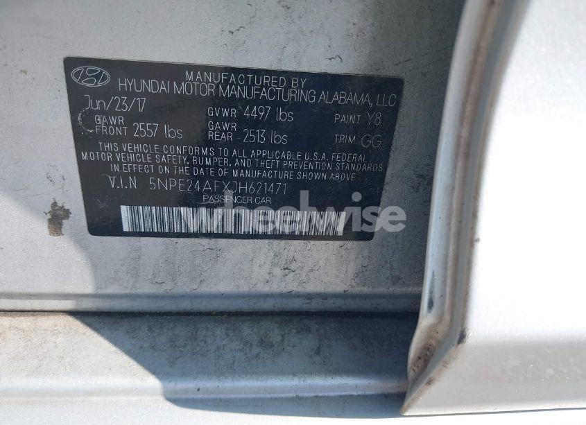 Photo 9 of 2018 Hyundai Sonata SE (VIN 5NPE24AFXJH621471)