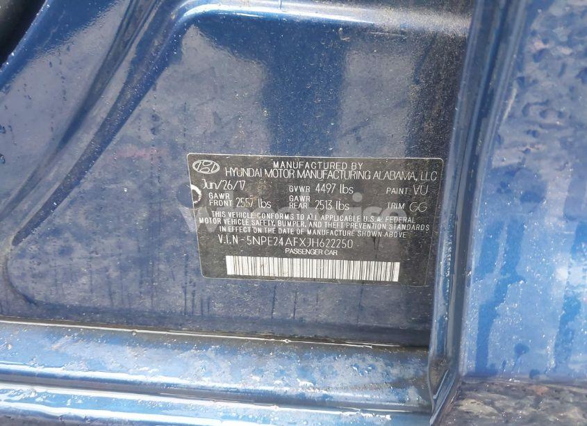 Photo 9 of 2018 Hyundai Sonata SE (VIN 5NPE24AFXJH622250)
