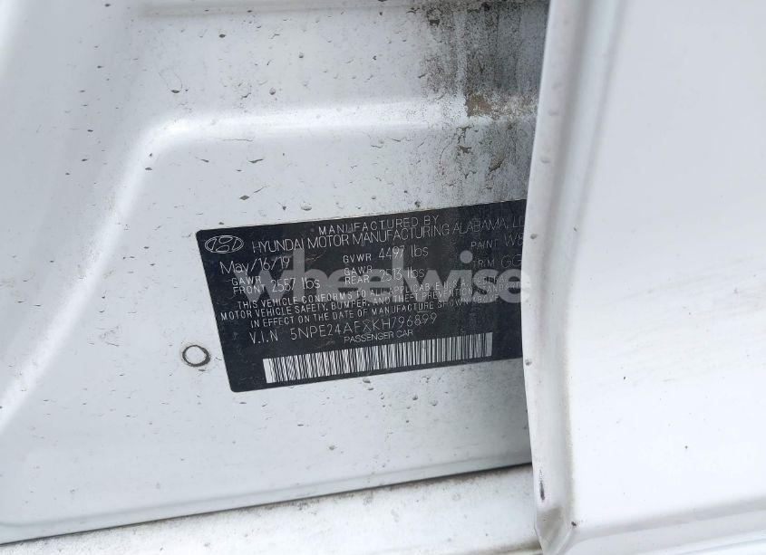 Photo 9 of 2019 Hyundai Sonata SE (VIN 5NPE24AFXKH796899)