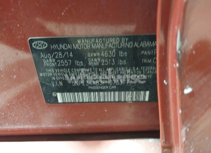 Photo 9 of 2015 Hyundai Sonata N/A (VIN 5NPE34AB3FH073377)