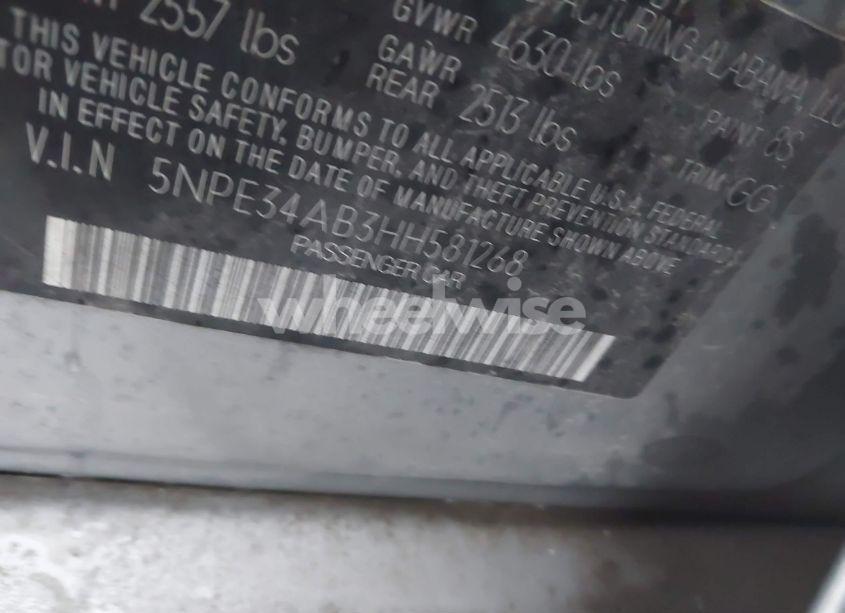 Photo 9 of 2017 Hyundai Sonata SPORT 2.0T (VIN 5NPE34AB3HH581268)